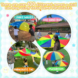 Sonyabecca Parachute Kids Play 12 Feet with 12 Handles for 8 12 Years Game, Kids Party Game Sonyabecca