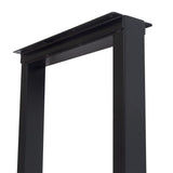 Taelakeni 36 Inch Metal Bar Table Legs, Heavy Duty Industrial Style Dinning Table Leg with Adjustment Feet Pads, Set of 2 Taelakeni