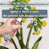 FONNUY Embroidery Kit for Beginners, Boho Nature Landscape Pre-Stamped Pattern Kits for Adults with Hoop, Easy to Follow Color Thread Needlework, 8'' Hoop (Flowers Hills)