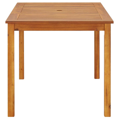 ROMHZKS Patio Table 55.1"x31.5"x29.1" Solid Acacia Wood - Outdoor Garden Table - Garden Table for Dining and Entertaining - WoodArtSupply