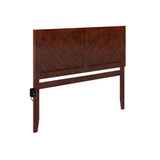 AFI, Canyon Queen Wood Headboard with Attachable Charger, Walnut AFI