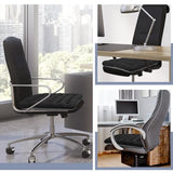 BUYUE Good Support Office Chair Cushion Padded, Soft Velvet Comfortable Non-Slip Seat Cushion for Computer Desk Kitchen Chair (1 Count, Black) BUYUE