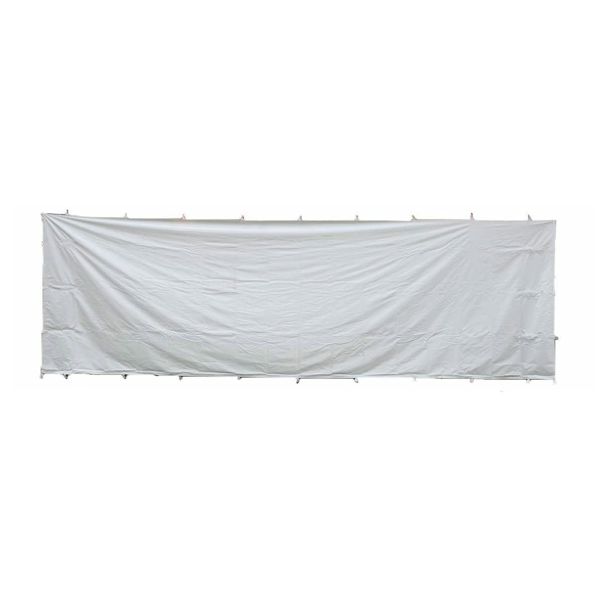 TentandTable 8' x 40' Premium Blockout Solid Sidewall Kit for High Peak Frame for Commercial Outdoor Party & Pop Up Canopy Tents, 16 oz PVC White Vinyl, Single Side Wall, Wall Only, Tent Not Included TentandTable