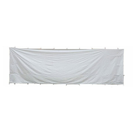 TentandTable 8' x 40' Premium Blockout Solid Sidewall Kit for High Peak Frame for Commercial Outdoor Party & Pop Up Canopy Tents, 16 oz PVC White Vinyl, Single Side Wall, Wall Only, Tent Not Included TentandTable