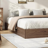 GarveeHome Full Size Wood Platform Bed Frame, Wooden Bed Frame Without Headboard, Wood Slat Support, No Box Spring Needed, Easy Assembly GarveeHome
