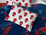 Jay Franco Marvel Spiderman Spidey Daze 5 Piece Queen Bed Set - Includes Reversible Comforter & Sheet Set Bedding - Super Soft Fade Resistant Microfiber (Official Marvel Product) Jay Franco