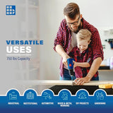 Borroughs® 60" Rolling Adjustable Workbench, 12-Gauge Steel Heavy-Duty Workstation w/Bottom Shelf & Edge Guards, 750 LBS Load Capacity Worktable for Borroughs