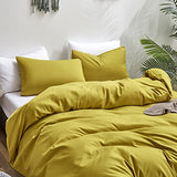 Luxlovery Chartreuse Comforter Set Queen Moss Green Bedding Set Modern Solid Soft Breathable Yellowish-Green Blanket Quilts 3 Piece Bedding Set for Women Men Kids Luxlovery