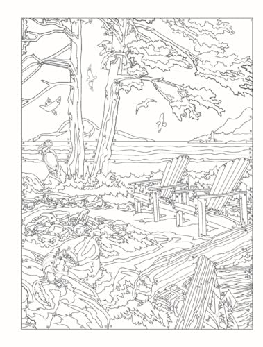 Creative Haven By the Sea Color by Number (Adult Coloring Books: Sea Life) Dover Publications