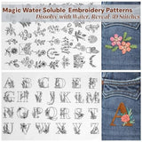 2026 Upgraded Embroidery Stitch Book & Complete Kit for Beginners | Includes Embroidery Hoop,86 Tools,65 Water-Soluble Patterns & 106 Stitches With Guides,Portable Craft Set for Adults & DIY Lovers