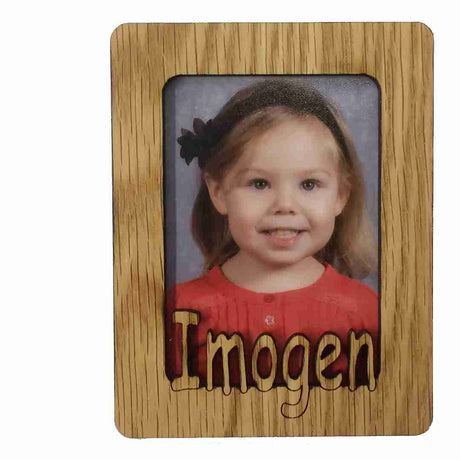 Personalized Name Picture Frame (Magnet holds 2x3 Photo) Legacy Images