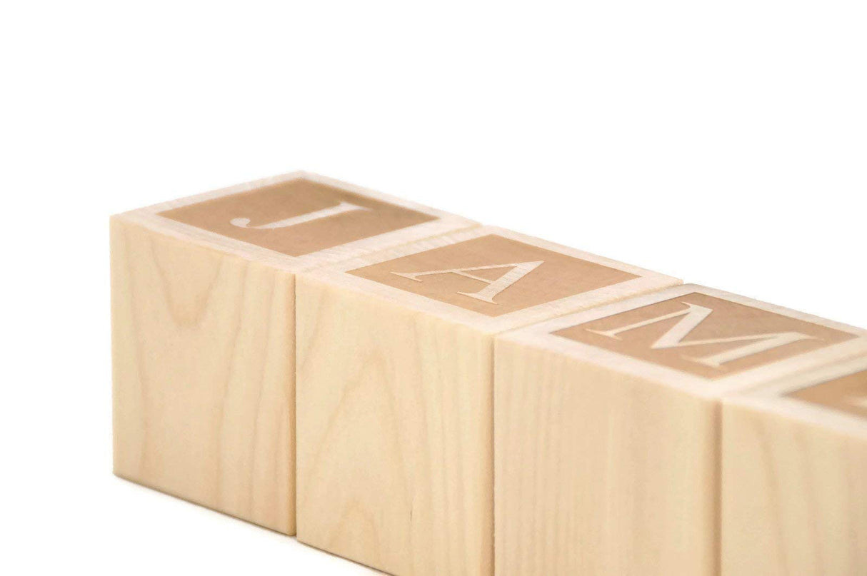 Letter Baby Blocks - Custom Personalized Name Blocks by Little Wooden Wonders Little Wooden Wonders