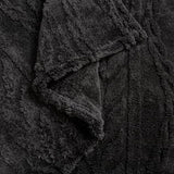 YUSOKI Queen Size Blanket Single Layer,Weight(4.4lb),370GMS-3D Stylish Design for Gift Home Decor (Black,90"x90") YUSOKI