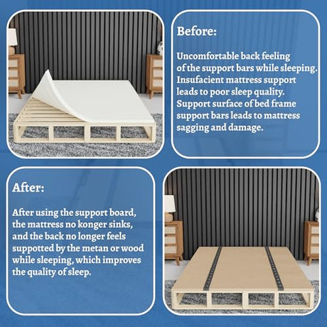 Greaton, Folding Bunkie Board – Low-Profile 74″ x 37.5″ Mattress Support Platform for Daybeds, Bunk Beds, Futons & Metal/Wood Frames – Prevents Sagging, Easy to Install & Store Greaton
