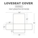 Snugglesinto Soft Faux Fur Sofa Cover Thick Shaggy Fuzzy Sectional Couch Cover Non-Slip Plush Sofa Slipcover Furniture Protector for Kids, Pets(Loveseat, White-Bubble) Snugglesinto