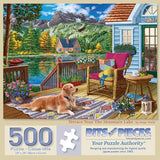 Bits and Pieces Jigsaw Puzzles for Adults 500 Pieces - Mountain Lake Bits and Pieces