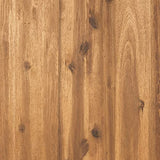 Walker Edison Dominica Contemporary Slatted Outdoor Dining Table, 34 Inch, Brown Walker Edison