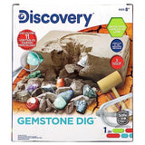 Discovery Kids Gemstone Dig Stem Science Kit by Horizon Group Usa, Excavate, Dig & Reveal 11 Real Gemstones, Includes Goggles, Excavation Tools, Streak Plate, Magnifying Glass & More Discovery Kids