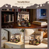Soothee DIY Miniature Kit - 3D Puzzles for Adults & Teens, Book Nooks and Model Building Kits for Bookshelf Decor, Relaxing Craft & Unique Gift for Craft Lovers (Country Cafe)