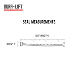 DURA-LIFT Garage Door Double-T Rubber Weather Seal 16' Wide Doors DURA-LIFT