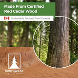 Northwood Sauna - Sauna Backrest - Handmade from Canadian Red Cedar Wood - Comfortable S-Shape with Anti-Slip Pads Northwood Sauna