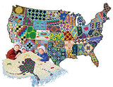 SUNSOUT INC American Quilt 600 pc Shaped Jigsaw Puzzle SunsOut