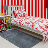 Nintendo Mario Closeup Single Duvet Cover Set Character World