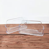 HSYMQ Acrylic Business Card Holder for Desk, Clear Plastic Business Cards Display Holders Stand, Fits 30-50 Business Cards HSYMQ