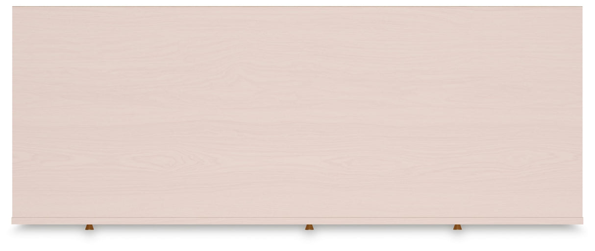 Signature Design by Ashley Wistenpine Modern 6-Drawer Dresser with Safety Stop, Pink Signature Design by Ashley