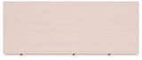 Signature Design by Ashley Wistenpine Modern 6-Drawer Dresser with Safety Stop, Pink Signature Design by Ashley