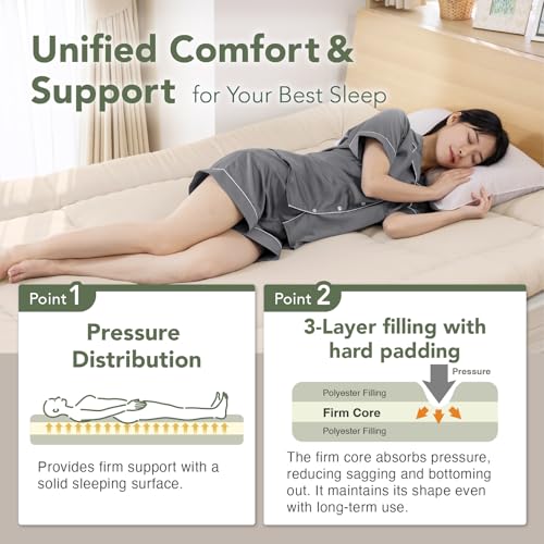 MORIRIN Japanese Futon Floor Mattress, Firm-Core SHIKIBUTON, Made in Japan, Twin MORIRIN