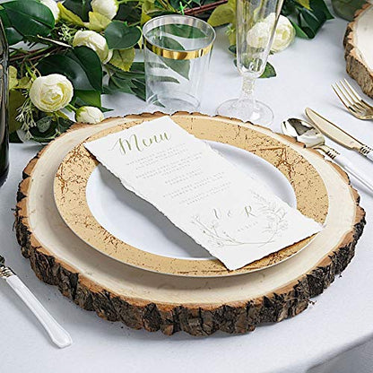 BalsaCircle 11-15-Inch Wide Natural Round Poplar Wooden Slices Party Tabletop Centerpieces - Wedding Party Crafts Home Decorations - WoodArtSupply