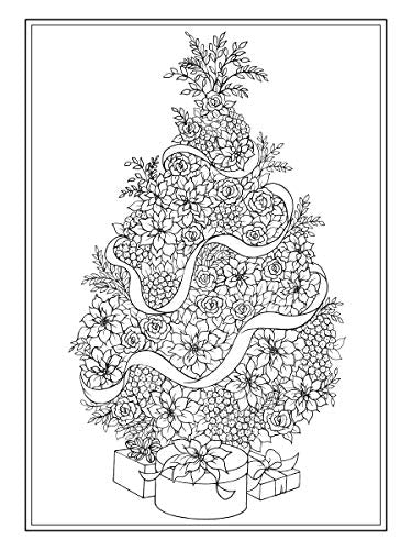Creative Haven Christmas Trees Coloring Book (Adult Coloring Books: Christmas) Dover Publications