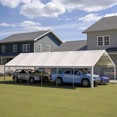 GihulaGo 20x40 ft Party Tent, Outdoor Heavy Duty Party Wedding Big Tent Event Shelters, Upgraded Galvanized Canopy with Removable Sidewalls, Doors, 4 Sandbags and 3 Carry Bags GihulaGo