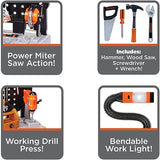 Black+Decker Kids Workbench - Power Tools Workshop - Build Your Own Toy Tool Box – 75 Realistic Toy Tools and Accessories [Amazon Exclusive] BLACK+DECKER