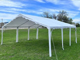 Delta 20'x20' Budget PE Tents Including 2 Free Bags for Parties, Outdoor Canopy Carpas para Fiestas, Wedding Party Tent with Waterproof Top & Removable Sidewalls for Patio Outdoor Events(B Model) DELTA