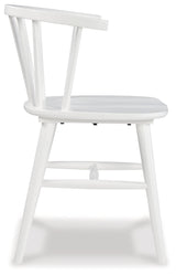 Signature Design by Ashley Grannen Modern 18" Spindle Back Dining Chair, 2 Count, White Signature Design by Ashley