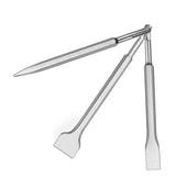 SDS-Plus Hammer Drill Chisel Set, Rotary Hammer Bits Set,3PCS Including Point Chisel, Flat Chisel, Cranked Chisels with Carry Case YOMNEE