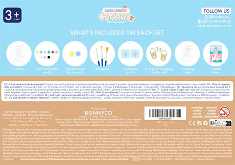 BONNYCO Paint by Numbers Kit for Kids Unicorns Pack 3 Canvas Paint by Number Canvas Framed Pre Drawn, Unicorn Gifts for Girls | Arts and Kids Crafts 4-6 8-12, Pintar por Numeros | Unicorn Craft BONNYCO