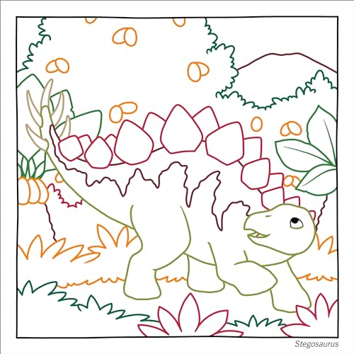 Magic Paper Coloring Book: Dinosaurs: Discover Hidden Patterns and Images! WoodArtSupply