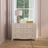DaVinci Kalani 6-Drawer Double Wide Dresser in White DaVinci