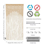 Atsweetlife Lace Door String Curtain for Doorways，Bohemian Curtains Window Wall Closet Bedroom Kitchen Hippie Hanging Panels Boho Room Divider Atsweetlife