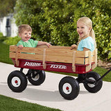Radio Flyer 36" All-Terrain Steel & Wood Wagon Radio Flyer