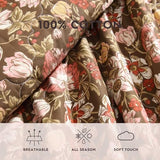 Laura Ashley - Twin Quilt Set, Reversible Cotton Bedding with Matching Sham, Lightweight Home Decor for All Seasons (Marta Brown, Twin) Laura Ashley