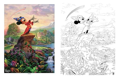 Disney Dreams Collection Thomas Kinkade Studios Coloring Book Andrews McMeel Publishing