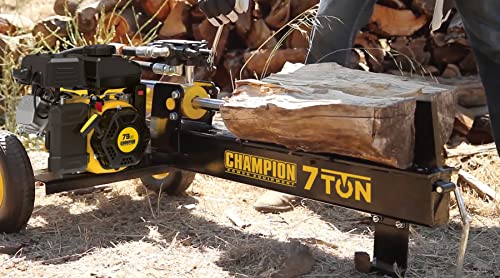 Champion Power Equipment 90720 Champion 7-Ton Compact Horizontal Gas Log Splitter with Auto Return, Black