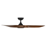 WAC Smart Fans Swirl Indoor and Outdoor 3-Blade Smart Home Ceiling Fan 54in Matte Black Koa with 3000K LED Light Kit and Remote Control works with Alexa and iOS or Android App WAC Lighting