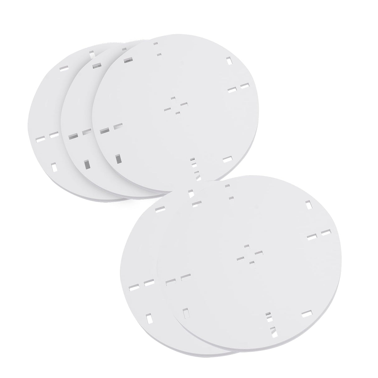 ZAWAYINE 5-Tier 360° Rotating White Bookshelf for Stylish Storage and Display ZAWAYINE