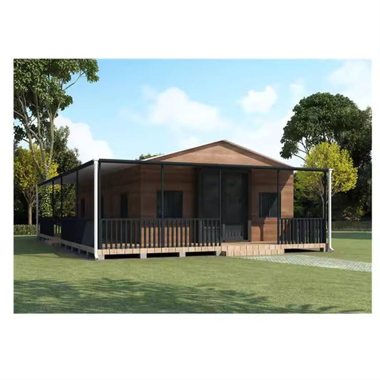 Modern Luxury Tiny House: 20-Foot eco-Friendly Steel prefab Modular Villa with Balcony, Kitchen, Bathroom, and Bedroom, Perfect for a Mobile Vacation Home. (10FT(Basic Design)) - WoodArtSupply