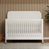Namesake Brimsley Tambour 4-in-1 Convertible Crib in Warm White, GREENGUARDGold Certified NAMESAKE